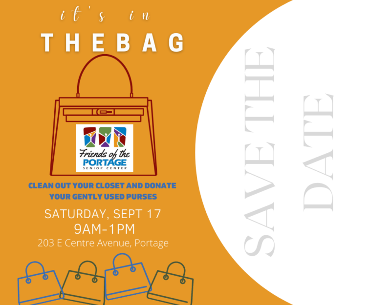 Save the date - it's in the bag purse sale 2022