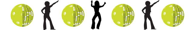 disco ball banner