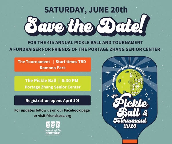 Save the Date Image for 2026 PickleBall
